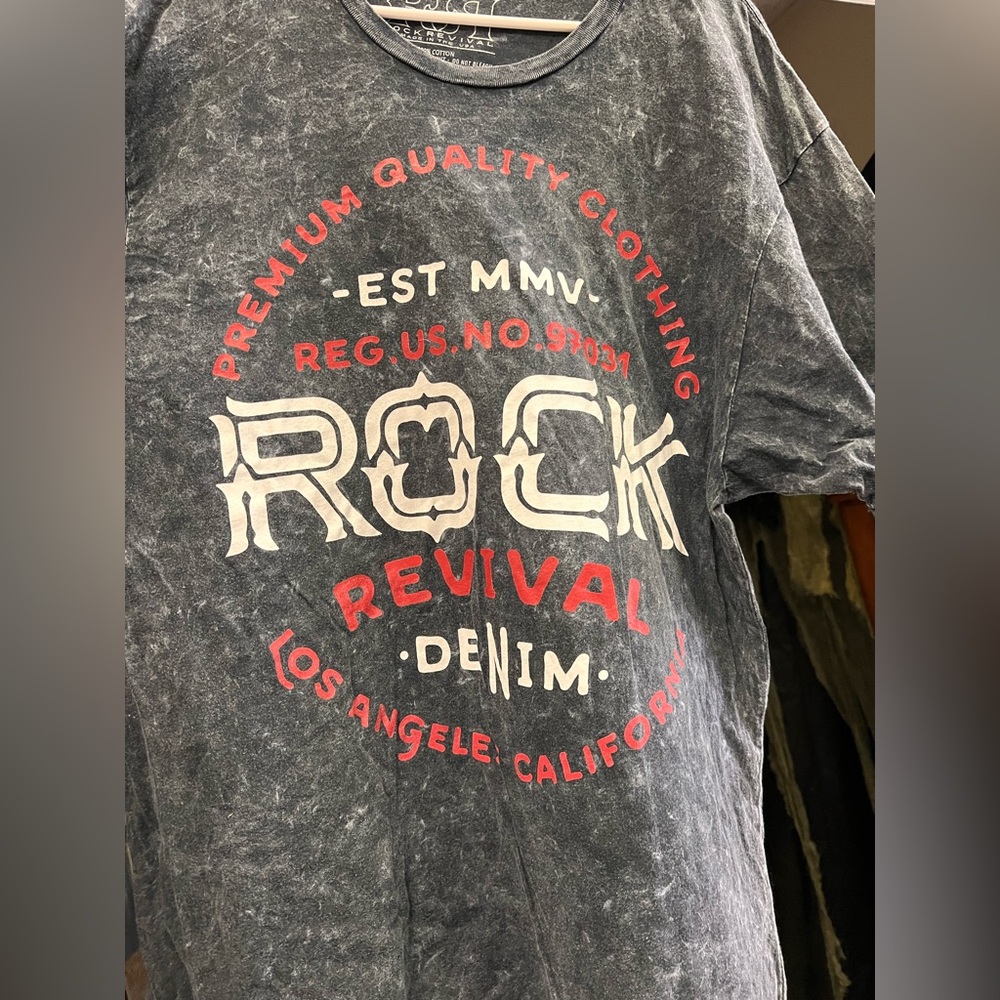 Rock Revival Gray Short Sleeve Tee